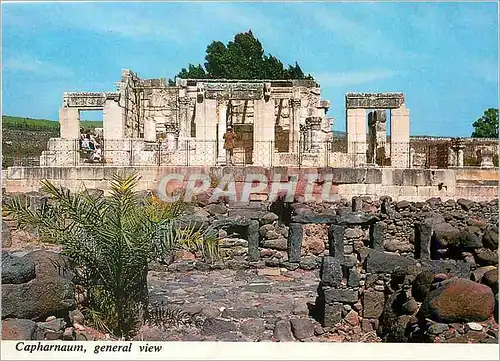 Moderne Karte Capharnaum Ruines d'une ancienne Synagogue