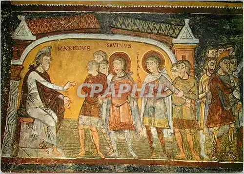 Cartes postales moderne Saint Savin sur Gartempe (Vienne) l'Eglise Crypte St Savin St Cyprien Comparution des Saints dev