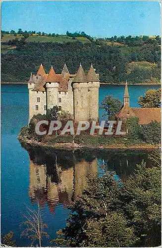 Cartes postales moderne L'Auvergne Pittoresque Le Chateau de Val (XIVe Siecle) Sur la Retenue du Barrage de Bort les Org