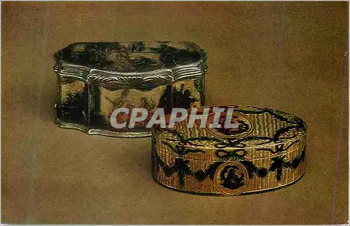 Cartes postales moderne Aurora Art Publishers Leningrad Russian Snuff Boxes Second Half of the 18th Century Moscow Silve