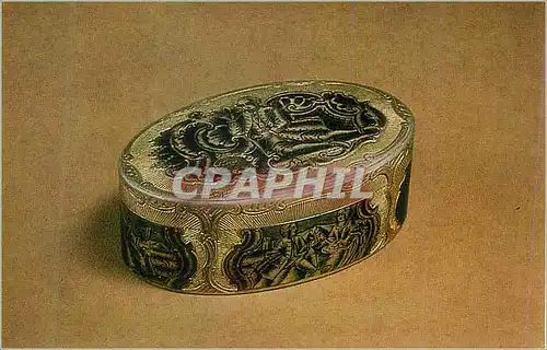 Cartes postales moderne Aurora Art Publishers Leningrad Russian Snuff Boxes Veliky Ustiug Silver Chiselled Gilded and Ni