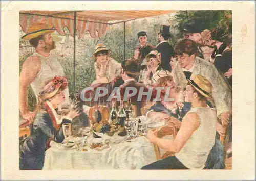 Cartes postales moderne Renoir Le Dejeuner des Canaliers (1881) Phillips Gallery Washington