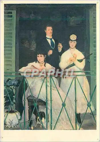 Cartes postales moderne Musee du Louvre Manet Le Balcon