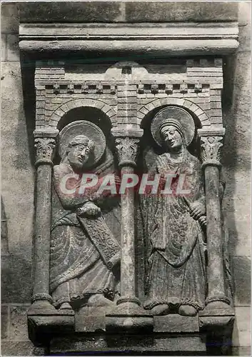 Cartes postales moderne Conques (Aveyron) L'Eglise (XIe S) Transept Nord L'Annonciation