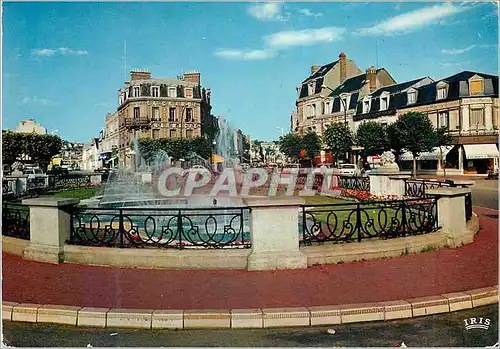 Moderne Karte Deauville Plage Fleurie La Place de Morny et les Jets d'Eau