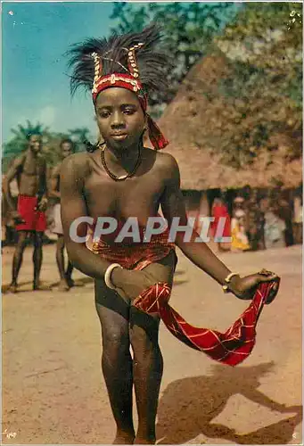 Cartes postales moderne Afrique en Couleurs La Danseuse au Mouchoir