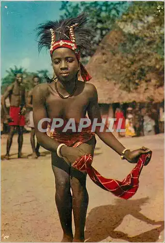 Moderne Karte Afrique en Couleurs La Danseuse au Mouchoir