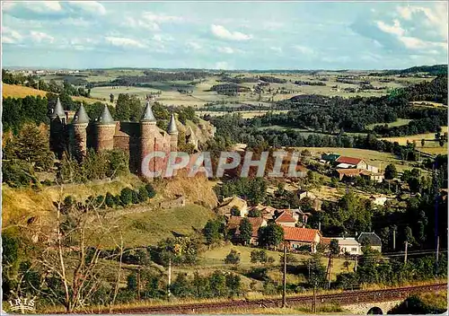 Moderne Karte Le Cantal Pittoresque Environs de Saint Flour Le Chateau du Sailhans