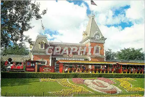 Moderne Karte Disneyland Mickey in Flowers Mickey Mouse