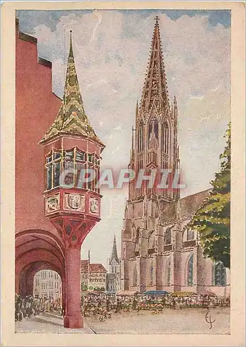Cartes postales moderne Freiburg im Breisgau Munster Und Kaufhauserker