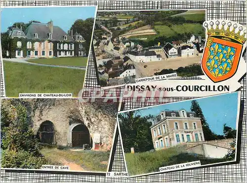 Cartes postales moderne Dissay sous Courcillon (Sarthe) Environs de Ch�teau du Loir Carrefour de la mairie Entree de Cay