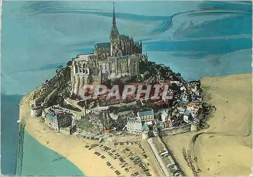 Cartes postales moderne Le Mont Saint Michel Vue Aeriene (Cliche Robert Durandaud)
