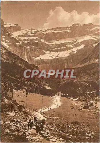Cartes postales moderne Gavarnie Le Cirque vu du Plateau de la Prade