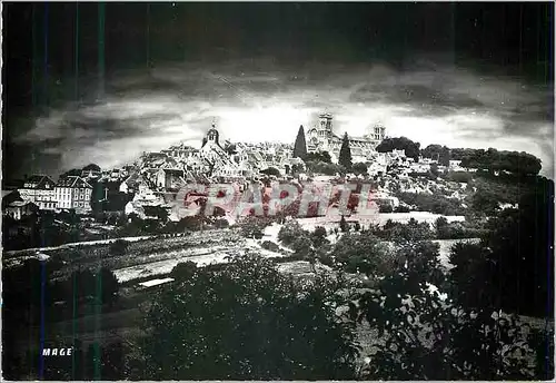 Cartes postales moderne Vezelay (Yonne) Vue Generale de Nuit