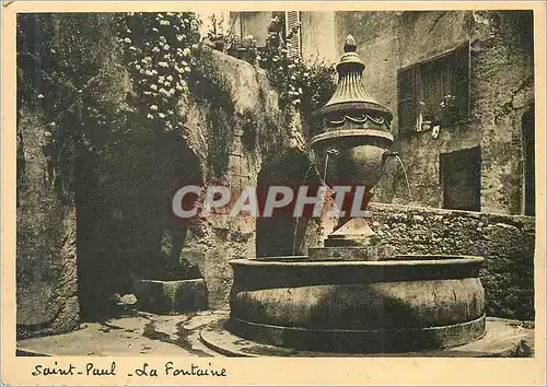 Cartes postales moderne Saint Paul La Fontaine La Cote d'Azur