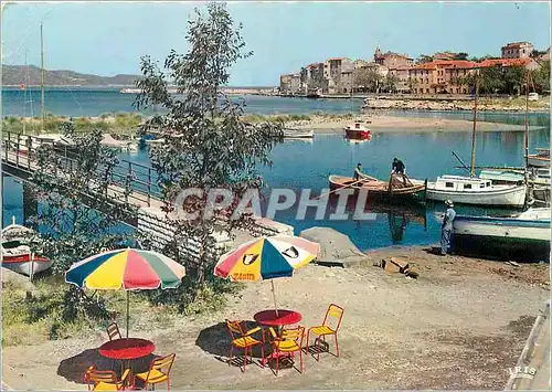 Moderne Karte Saint Florent (Corse) Le Pont de l'Aliso Charmes et Couleurs de la Corse Bateau