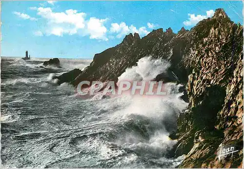 Moderne Karte La Pointe du Raz (Finistere) La Bretagne Tempete d'Equinoxe