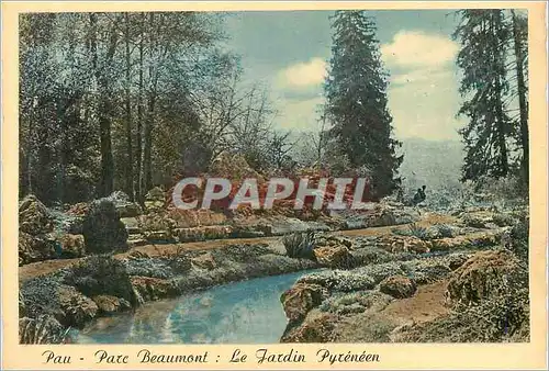 Moderne Karte Pau Parc Beaumont le Jardin Pyreneen