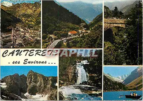Moderne Karte Cauterets ses Environs
