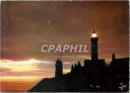 Cartes postales moderne Coucher de Soleil sur la Pointe Saint Mathieu La Bretagne en Couleurs