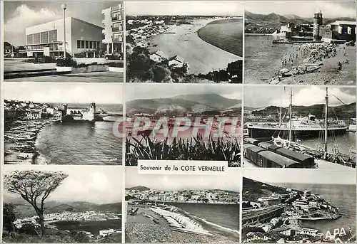 Cartes postales moderne Souvenir de la Cote Vermeille Canet Argeles Collioure Port Vendres Banyuls sur Mer