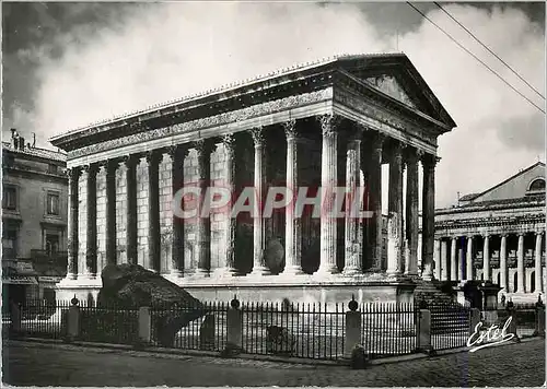 Moderne Karte Nimes La Maison Carree