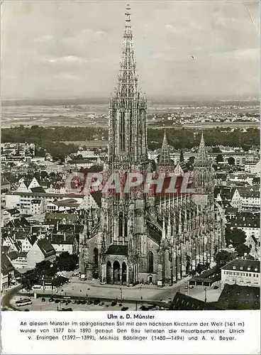 Moderne Karte Ulm a D Munster