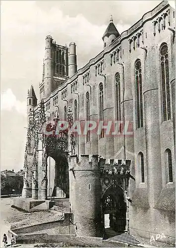 Cartes postales moderne Albi Tarn La Basilique Ste Cecile (XIIIe s) Le Portail Dominique de Florence