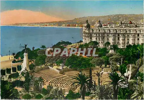 Cartes postales moderne Nice La Cote d'Azur le Jardin Alber Ier et le Theatre de Verdure