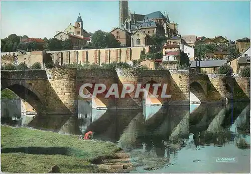 Cartes postales moderne Limoges (Hte Vienne) Le Pont St Etienne (XIIIe Siecle) et L'Abbessaille