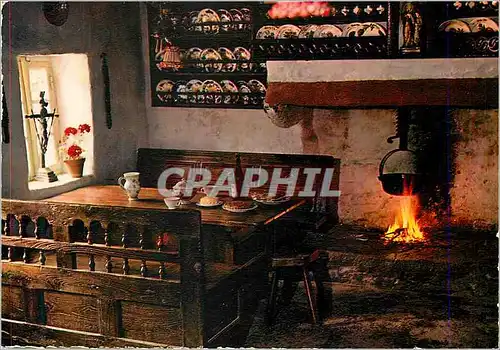 Cartes postales moderne Interieur de Chaumiere du Porzay (Sainte Anne la Palud)