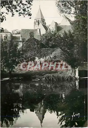 Cartes postales moderne Vierzon (Cher) L'Yevre et l'Eglise Notre Dame