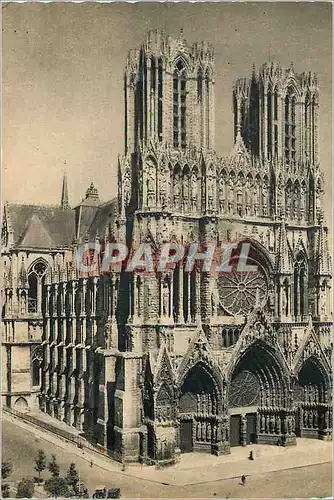 Moderne Karte Reims Champagne Pommery et Greno La Cathedrale de Reims