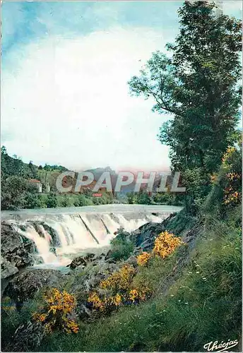 Cartes postales moderne Environs d'Ax les Thermes L'Ariege Pittoresque Cascades du Castelet Au Fond La Dent d'Orlu (2220