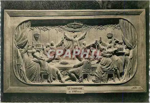 Moderne Karte Reims Champagne Pommery et Greno Le Champagne au XVIIIe Siecle Bas Relief Sculpte dans la Craie