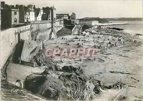 Cartes postales moderne Saint Malo La Plage de Bon Secours