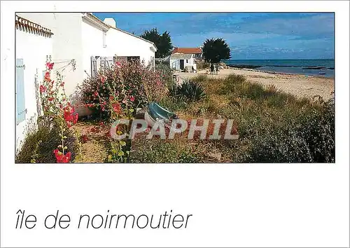 Moderne Karte Ile de Noirmoutier Couleurs de Vendee Soir d'Ete