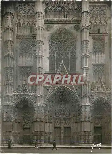 Cartes postales Tours (Indre et Loire) La Cathedrale (XIIIe et XVIe S) Details de la Facade