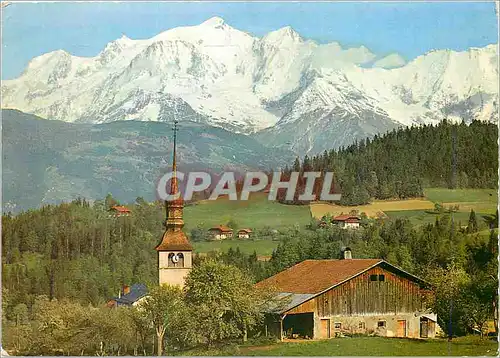 Ansichtskarte AK L'Ete dans les Alpes Village Savoyard au Pays du Mont Blanc