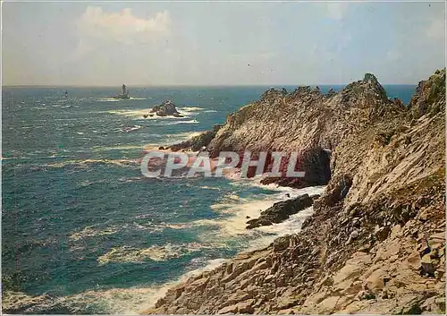 Ansichtskarte AK La Pointe du Raz et Le Phare de la Vieille La Bretagne Pittoresque