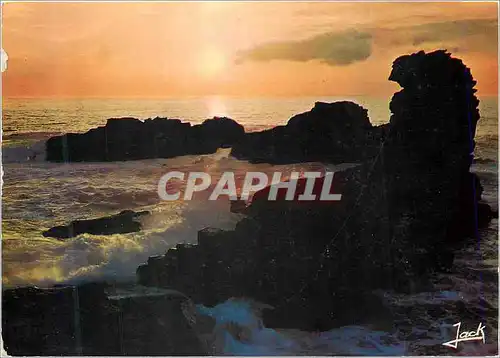 Ansichtskarte AK Couleurs de Bretagne Derniers Reliefs sur la Cote
