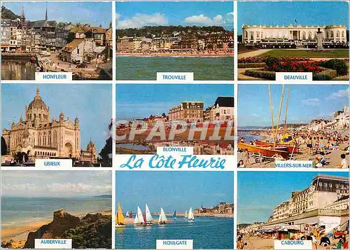 Cartes postales La Cote Fleurie Honfleur Trouville Deauville Lisieux Blonville