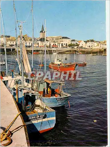Cartes postales moderne Les Sables d'Olonne Le Port et la Chaume Bateaux de peche Serge An Guy