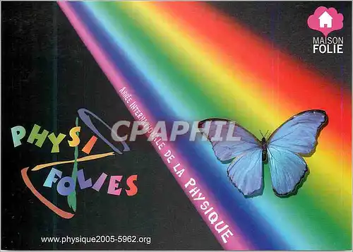 Cartes postales moderne L'Annee Internationale de la Physique a la Maison Folie Wazemmes Papillon