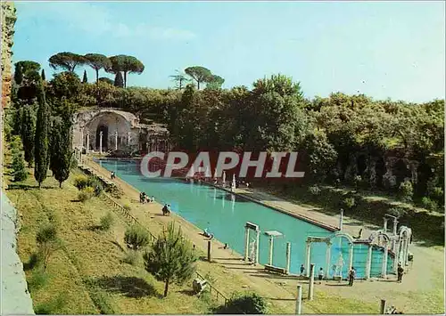 Moderne Karte Villa Adriana in Tivoli Le Canope