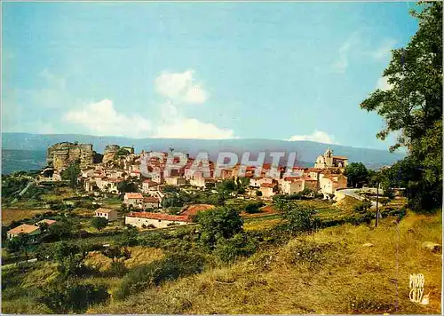 Moderne Karte Paysages de France Saignon Vaucluse Altitude 500 metres