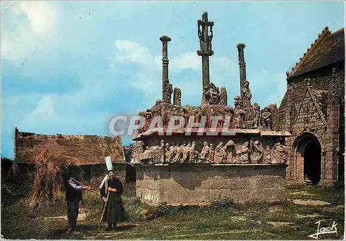 Cartes postales moderne Le Calvaire de Tronoen Couleurs de Bretagne