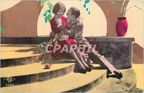 Moderne Karte Vive L'Amour (our Saint Valentin) Serie Une Annee en Cartes Postales  a Partir des Albums de la