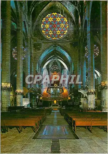 Cartes postales moderne Mallorca (Baleares) Espana Palma Interior de la Catedral (Siglo XIII)