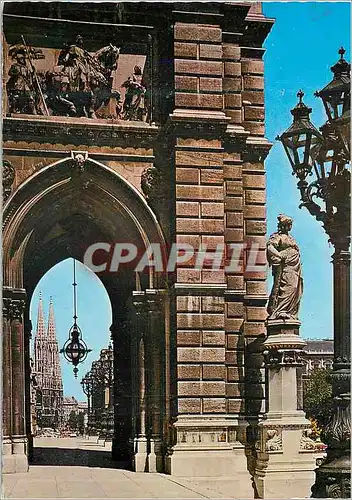 Cartes postales moderne Vienne Hotel de Ville Vue sur l'Eglise Votive